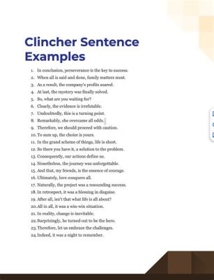 clincher meaning in essay: What role does the clincher play in an essay?