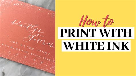 how to print white ink at home: exploring the science behind digital printing