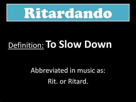 ritardando meaning in music and its impact on emotional expression